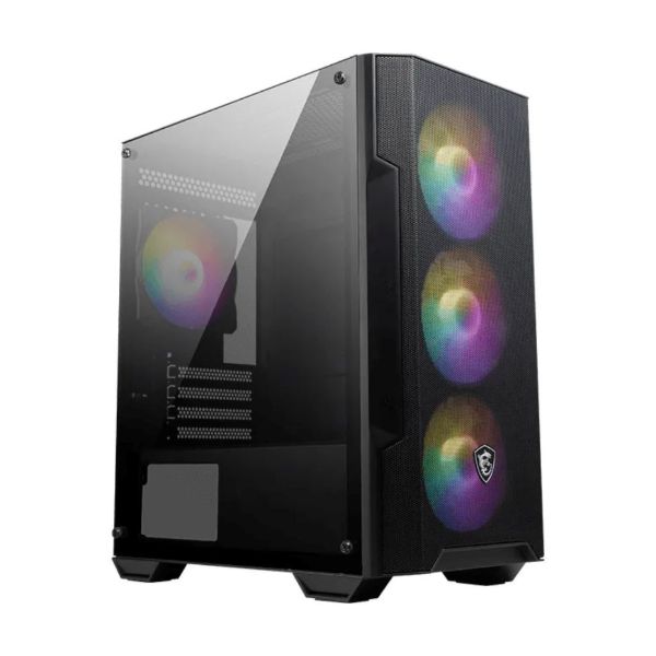 Imagen de MSI MAG FORGE M100A - Torre microATX - panel lateral con ventana (acrílico) - sin fuente de alimentación (ATX) - USB/Audio
