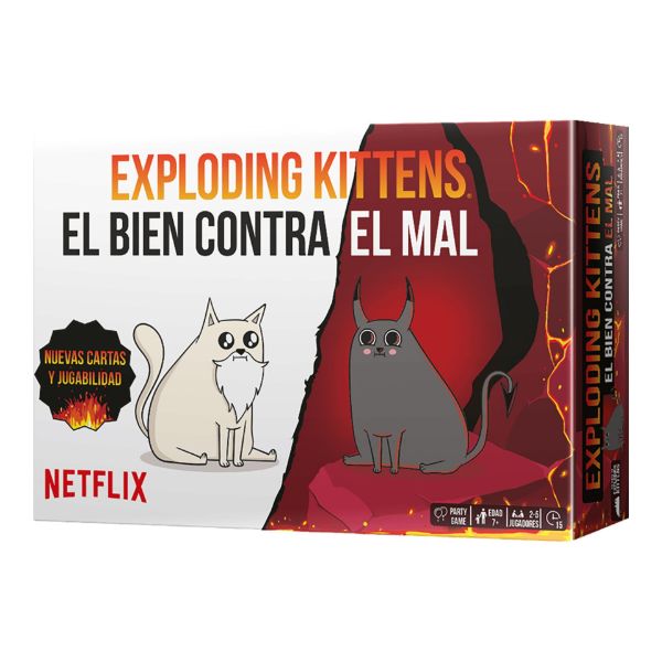Imagen de Juego De Mesa Exploding Kittens El Bien Contra El Mal +7