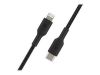 Imagen de Belkin BOOST CHARGE - Cable Lightning - USB-C (M) a Lightning (M) - 1 m - negro - suministro de potencia USB (18W) - para Apple iPad/iPhone/iPod (Lightning)