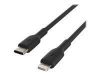 Imagen de Belkin BOOST CHARGE - Cable Lightning - USB-C (M) a Lightning (M) - 1 m - negro - suministro de potencia USB (18W) - para Apple iPad/iPhone/iPod (Lightning)