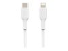 Imagen de Belkin BOOST CHARGE - Cable Lightning - USB-C (M) a Lightning (M) - 1 m - blanco - suministro de potencia USB (18W) - para Apple iPad/iPhone/iPod (Lightning)