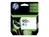 Imagen de HP 951XL - 24 ml - Alto rendimiento - cián - original - cartucho de tinta - para Officejet Pro 251dw, 276dw, 8100, 8600, 8600 N911a, 8610, 8615, 8616, 8620, 8625, 8630