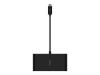 Imagen de Belkin - Multimedia and charge adapter - USB-C - VGA, HDMI - GigE