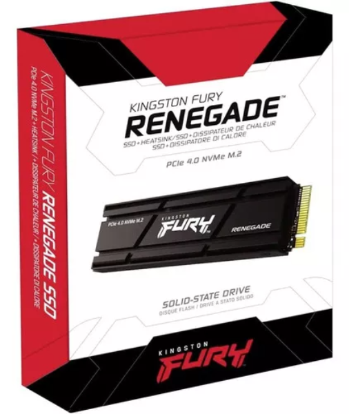 Imagen de Kingston FURY Renegade - SSD - 2 TB - interno - M.2 2280 - PCIe 4.0 x4 (NVMe) - difusor de calor integrado