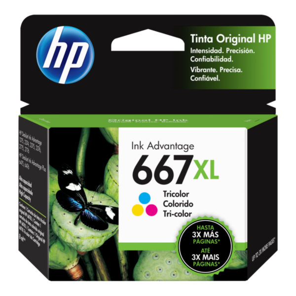Imagen de CARTUCHO DE TINTA HP 667XL Ink cartridge Tricolor 3YM80AL