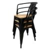 Imagen de Butaca Tolix Asiento De Madera