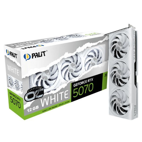 Imagen de Tarjeta Palit Geforce Rtx5070 White Oc 12gb Gddr7