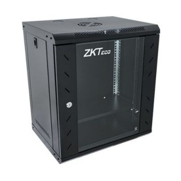 Imagen de Rack Zkteco 12u Acero Wall Puerta Vidrio 5412a