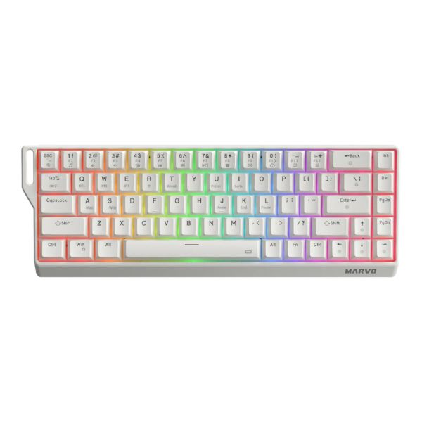 Imagen de Teclado Gaming Inalámbrico Marvo Kg965w Mecánico Iluminación Rgb