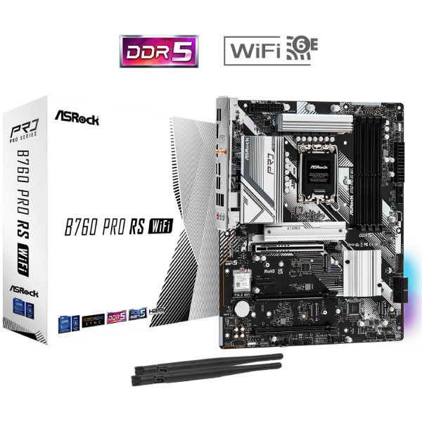 Imagen de Motherboard Asrock B760 Pro Rs Wifi Ddr5 S1700