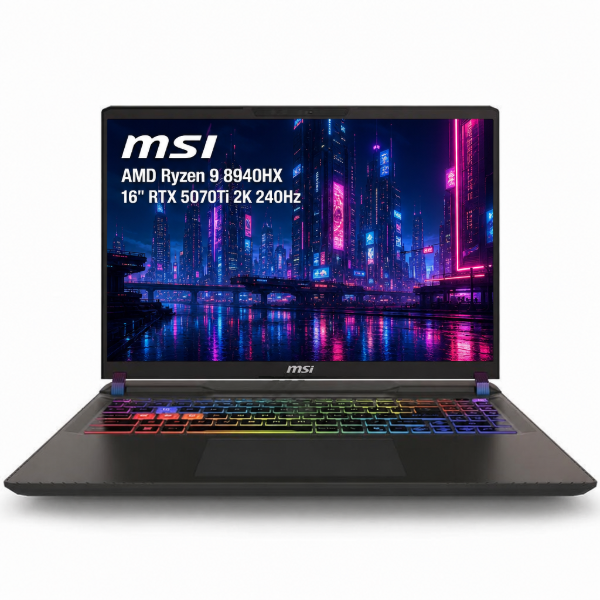 Imagen de Notebook Gamer MSI Vector 16 Ryzen 9 16GB 1TB RTX 5070Ti